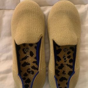 Rothy’s kids gold loafers